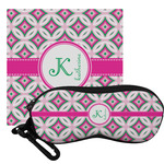 Linked Circles & Diamonds Eyeglass Case & Cloth (Personalized)