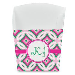 Linked Circles & Diamonds French Fry Favor Boxes (Personalized)