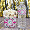 Linked Circles & Diamonds French Fry Favor Box - w/ Water Bottle