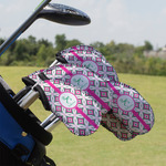 Linked Circles & Diamonds Golf Club Iron Cover - Set of 9 (Personalized)