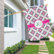 Linked Circles & Diamonds House Flags - Double Sided - LIFESTYLE