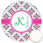 Linked Circles & Diamonds Printed Cookie Topper - 3.25" (Personalized)