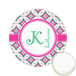 Linked Circles & Diamonds Printed Cookie Topper - 2.15" (Personalized)