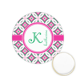 Linked Circles & Diamonds Printed Cookie Topper - 1.25" (Personalized)