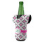 Linked Circles & Diamonds Jersey Bottle Cooler - ANGLE (on bottle)