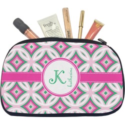 Linked Circles & Diamonds Makeup / Cosmetic Bag - Medium (Personalized)