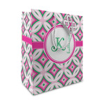 Linked Circles & Diamonds Medium Gift Bag (Personalized)