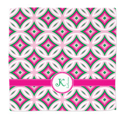 Linked Circles & Diamonds Microfiber Dish Rag (Personalized)