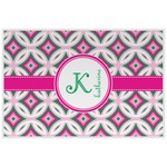 Linked Circles & Diamonds Laminated Placemat w/ Name and Initial