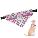 Linked Circles & Diamonds Dog Bandana - Small (Personalized)