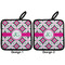 Linked Circles & Diamonds Pot Holders - Set of 2 APPROVAL