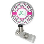 Linked Circles & Diamonds Retractable Badge Reel (Personalized)