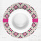 Linked Circles & Diamonds Round Linen Placemats - LIFESTYLE (single)