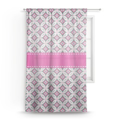 Linked Circles & Diamonds Sheer Curtain - 50"x84"
