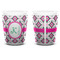 Linked Circles & Diamonds Shot Glass - White - APPROVAL