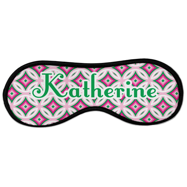 Custom Linked Circles & Diamonds Sleeping Eye Masks - Large (Personalized)