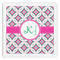 Linked Circles & Diamonds Paper Dinner Napkins (Personalized)