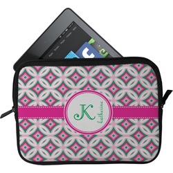 Linked Circles & Diamonds Tablet Case / Sleeve - Small (Personalized)