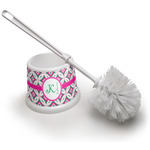 Linked Circles & Diamonds Toilet Brush (Personalized)