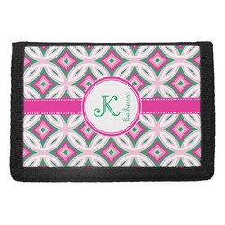 Linked Circles & Diamonds Trifold Wallet (Personalized)
