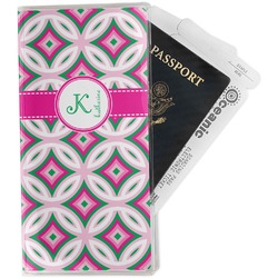 Linked Circles & Diamonds Travel Document Holder