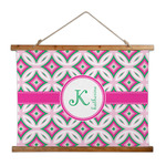 Linked Circles & Diamonds Wall Hanging Tapestry - Wide (Personalized)