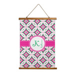 Linked Circles & Diamonds Wall Hanging Tapestry - Tall (Personalized)