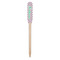 Linked Circles & Diamonds Wooden Food Pick - Paddle - Single Pick