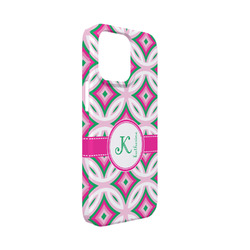 Linked Circles & Diamonds iPhone Case - Plastic - iPhone 13 Mini (Personalized)