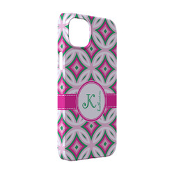 Linked Circles & Diamonds iPhone Case - Plastic - iPhone 14 (Personalized)