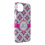 Linked Circles & Diamonds iPhone Case - Plastic - iPhone 14 Plus (Personalized)