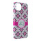 Linked Circles & Diamonds iPhone 14 Plus Case - Angle