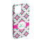 Linked Circles & Diamonds iPhone 15 Case - Angle