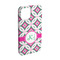 Linked Circles & Diamonds iPhone 15 Pro Case - Angle