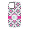 Linked Circles & Diamonds iPhone 15 Tough Case - Back