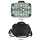 Geometric Circles 15" Hard Shell Briefcase - APPROVAL