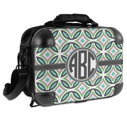 Geometric Circles Hard Shell Briefcase - 15" (Personalized)