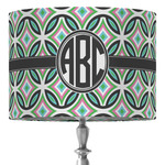 Geometric Circles 16" Drum Lamp Shade - Fabric (Personalized)