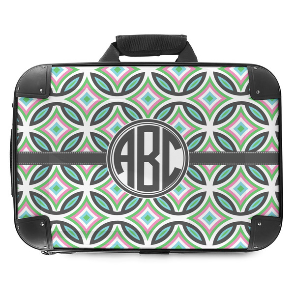 Custom Geometric Circles Hard Shell Briefcase - 18" (Personalized)