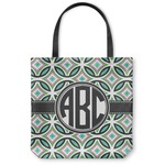 Geometric Circles Canvas Tote Bag (Personalized)