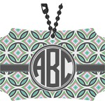 Geometric Circles Rear View Mirror Ornament (Personalized)