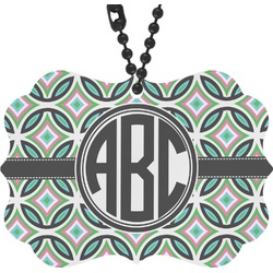 Geometric Circles Rear View Mirror Charm (Personalized)