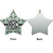 Geometric Circles Ceramic Flat Ornament - Star Front & Back (APPROVAL)