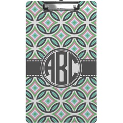 Geometric Circles Clipboard (Legal Size) (Personalized)