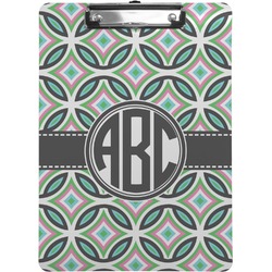 Geometric Circles Clipboard (Letter Size) (Personalized)