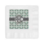 Geometric Circles Coined Cocktail Napkins (Personalized)