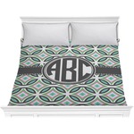 Geometric Circles Comforter - King (Personalized)