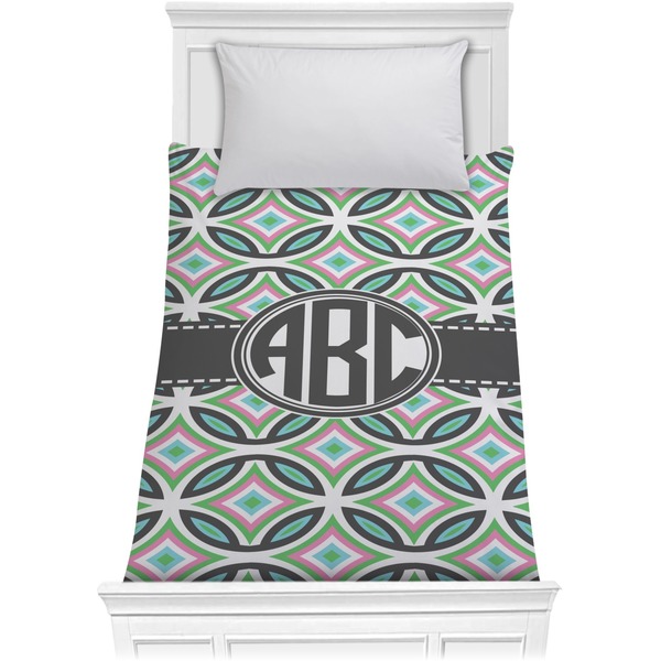 Custom Geometric Circles Comforter - Twin XL (Personalized)