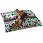 Geometric Circles Dog Bed - Small w/ Monogram