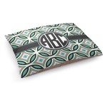 Geometric Circles Dog Bed - Medium w/ Monogram